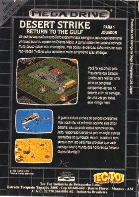 Desert Strike - Return to the Gulf (USA, Europe) box cover back